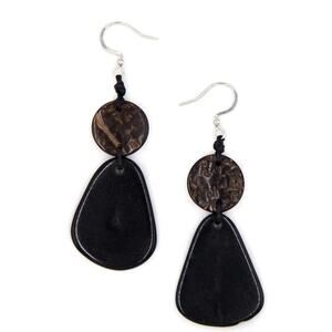 Fair Trade Tagua Nut Organic Earrings Jewelry (Sustainable & Eco-Friendly)